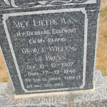 BRUYN George Willem, de 1907-1946