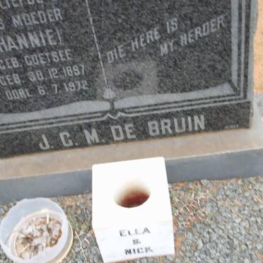 BRUIN J.C.M., de nee COETSEE 1897-1972