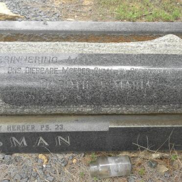 BOSMAN Dorothea Maria nee VAN HEERDEN ?-?