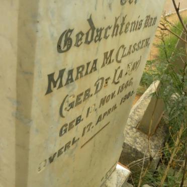 CLASSEN Maria M. nee DE LA RAY 1846-190?