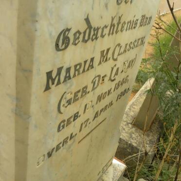 CLASSEN Maria M. nee DE LA RAY 1846-190?