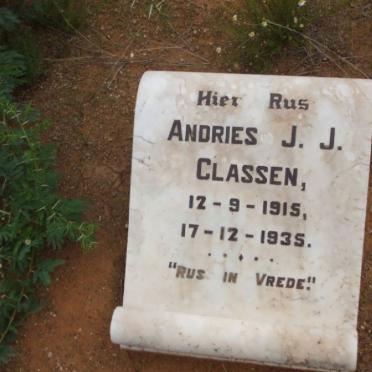 CLASSEN Andries J.J. 1915-1935
