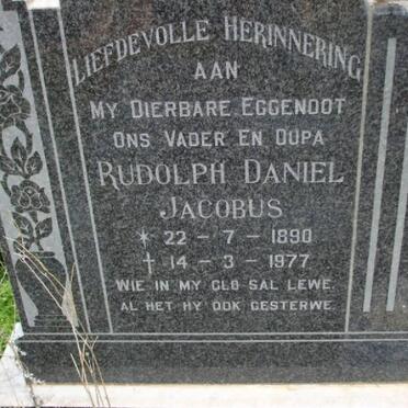 COETZEE Rudolph Daniel Jacobus 1890-1977