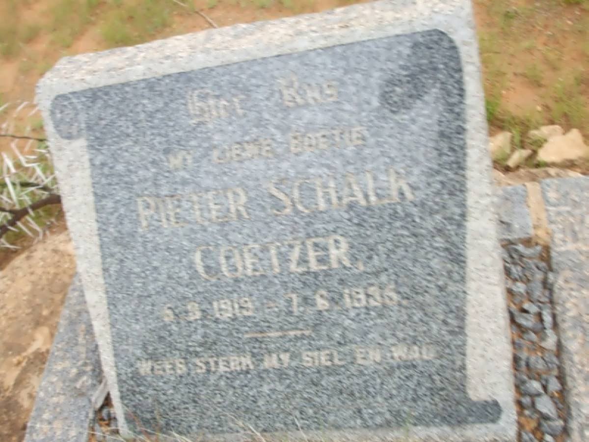 COETZER Pieter Schalk 1919-1935