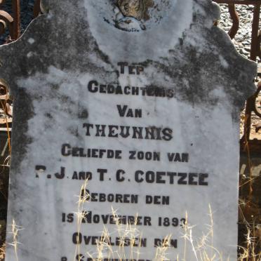 COETZEE Theunnis 1893-1904