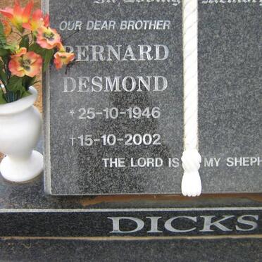 DICKS Bernard Desmond 1946-2002