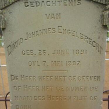 ENGELBRECHT David Johannes 1891-1902