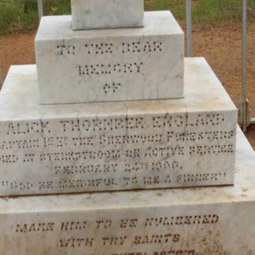 ENGLAND Alick Thornber -1900