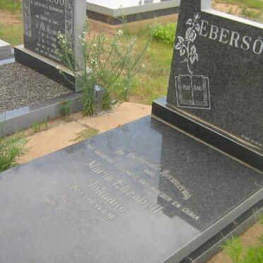 EBERSÖHN Maria Elizabeth Johanna nee OLIVIER 1916-1950