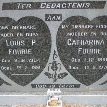 FOURIE Louis P. 1904-1991 &amp; Catharina S. 1901-1976