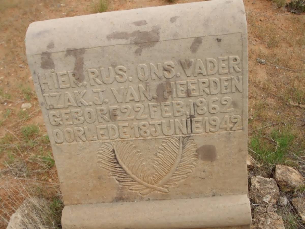 HEERDEN Izak J., van 1862-1942