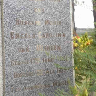 HEERDEN Engela Carolina, van 1861-1929