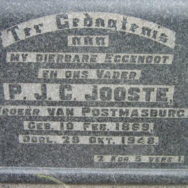 JOOSTE P.J.C. 1869-1948
