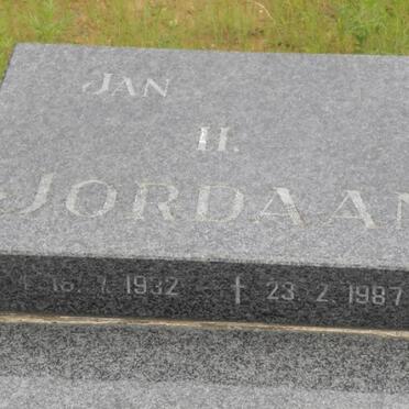 JORDAAN Jan H. 1932-1987