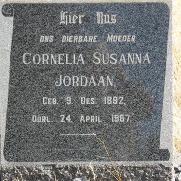 JORDAAN Cornelia Susanna 1892-1967