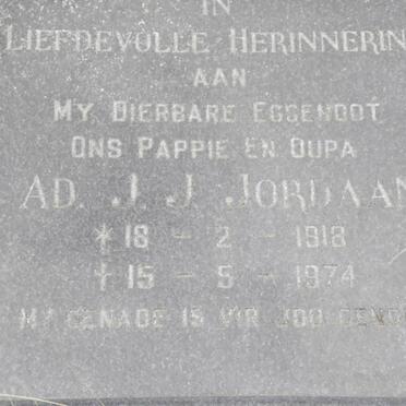 JORDAAN J.J. 1918-1974