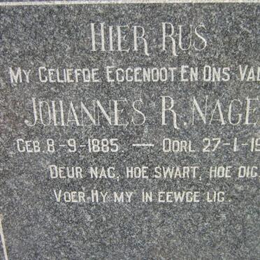 NAGEL Johannes R. 1885-1947