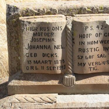 NEL Josepina Johanna nee DICKS 1873-1949