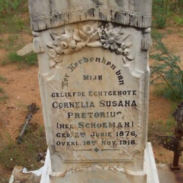 PRETORIUS Johannes L. 1874-1941 &amp; Cornelia Susana SCHOEMAN 1876-1918