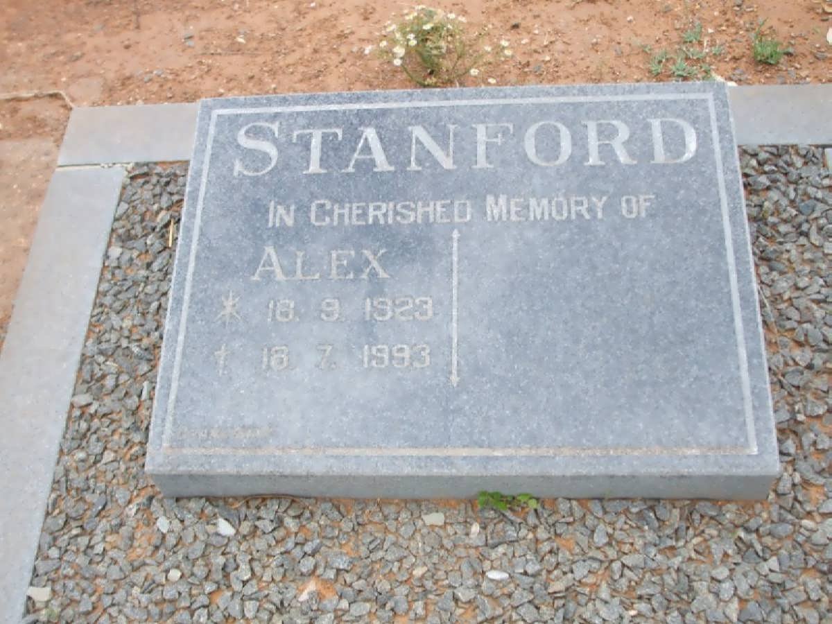 STANFORD Alex 1923-1993