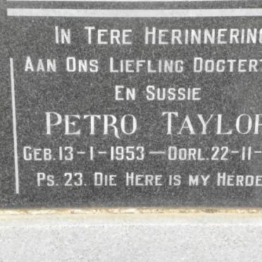 TAYLOR Petro 1953-1961