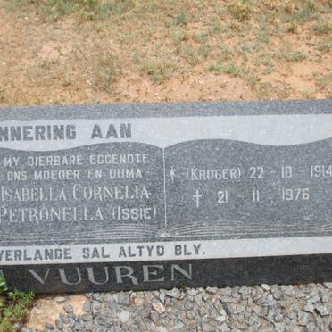 VUUREN Isabella Cornelia Petronella, Jansen van nee KRUGER 1914-1976