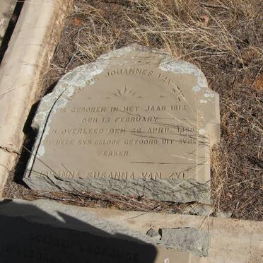 ZYL  Jacobus Johannes, van 1812-1888 &amp; Johanna Susanna LEGRANGE 1813-1888