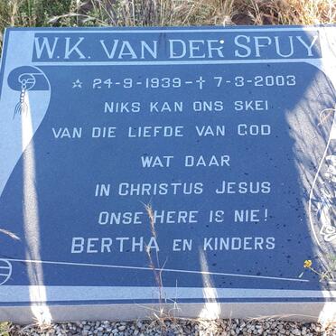 SPUY W.K., van der 1939-2003