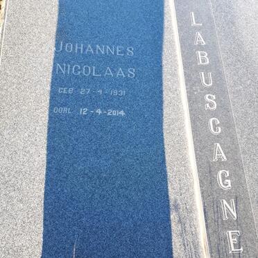 LABUSCAGNE Johannes Nicolaas 1931-2014 &amp; Adriana Gertruida PIETERSEN 1927-1996
