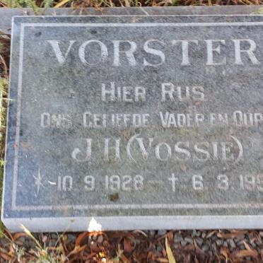 VORSTER J.H. 1928-1995