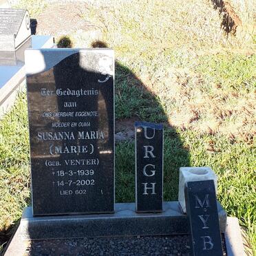 MYBURGH Susanna Maria nee VENTER 1939-2002
