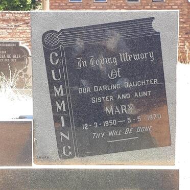 CUMMING Mary 1950-1970