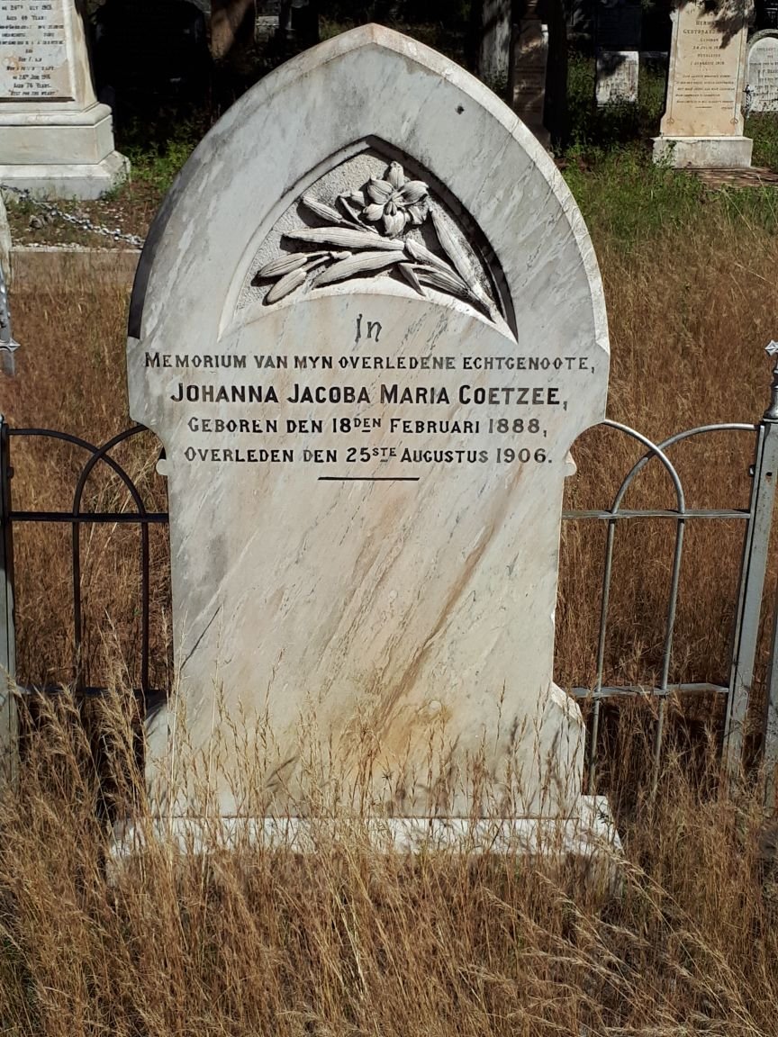 COETZEE Johanna Jacoba Maria 1888-1906