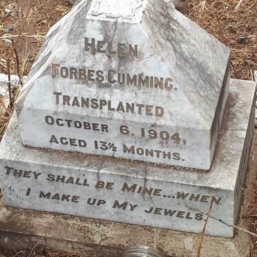 CUMMING Helen Forbes -1904