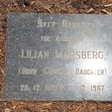MARSBERG Lilian nee CONRY 1898-1967