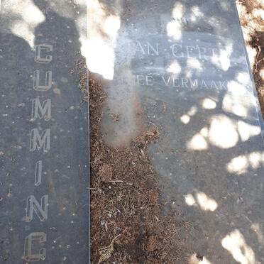 CUMMING John Forbes 1901-1980 &amp; Joan Gerty VERMAAK