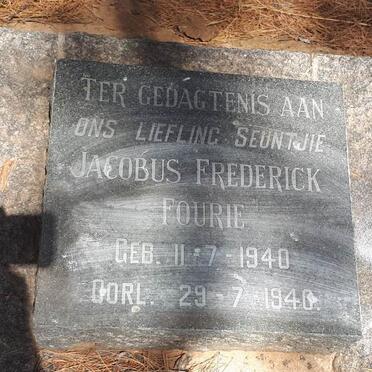 FOURIE Jacobus Frederick 1940-1940