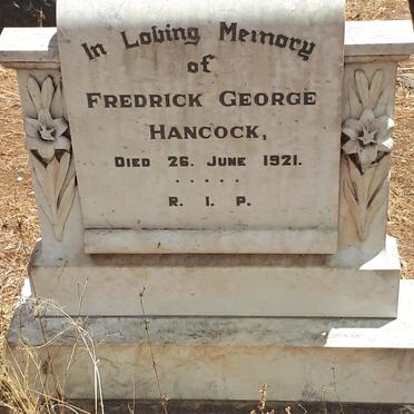 HANCOCK Fredrick George -1921