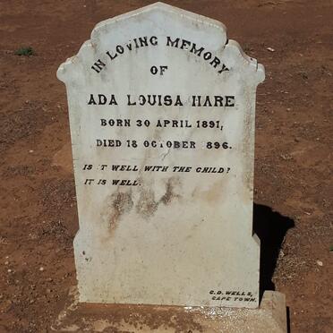 HARE Ada Louisa 1891-1896