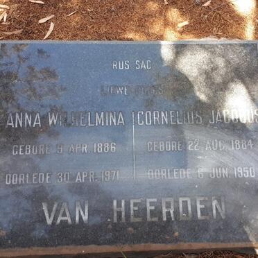 HEERDEN Cornelius Jacobus, van 1884-1950 &amp; Anna Wilhelmina 1886-1971