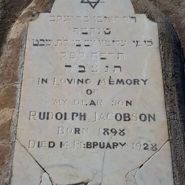 JACOBSON Rudolph 1898-1928