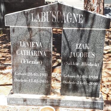 LABUSCAGNE Izak Jacobus 1930-2000 &amp; Leviena Catharina 1931-2016