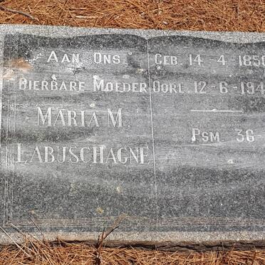 LABUSCHAGNE Maria M. 1850-1948
