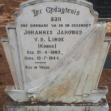 LINDE Johannes Jakobus, v.d. 1903-1944