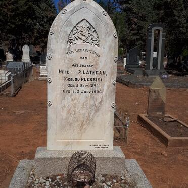 LATEGAN Helena P. nee DU PLESSIS 1871-1906