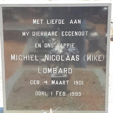 LOMBARD Michiel Nicolaas 1901-1995