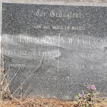 LABUSCAGNE J.C. 1852-1935 &amp; S.W. BOTHA 1864-1946