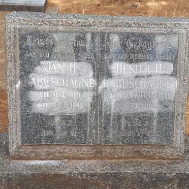LABUSCHAGNE Jan H. 1869-1946 &amp; Hester H. VAN DER WALT 1869-1945