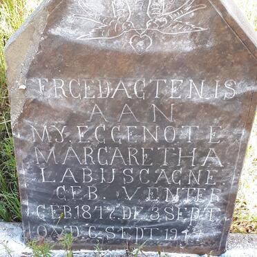 LABUSCAGNE Margaretha nee VENTER 1872-1914