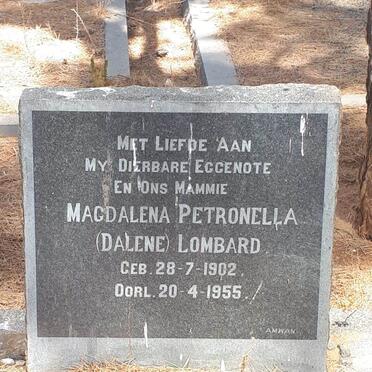 LOMBARD Magdalena Petronella 1902-1955
